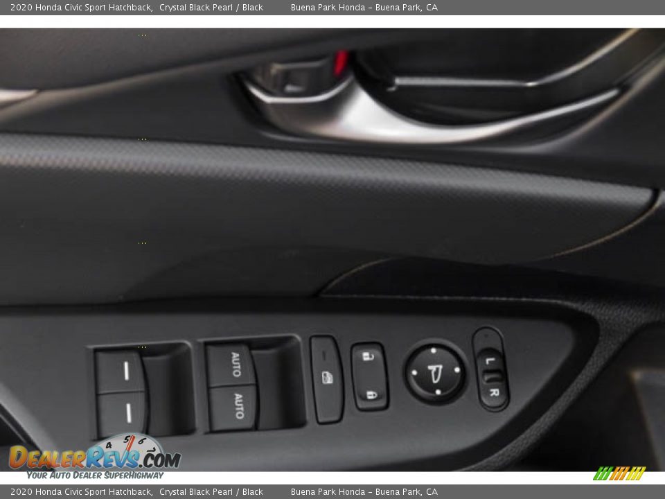 2020 Honda Civic Sport Hatchback Crystal Black Pearl / Black Photo #32