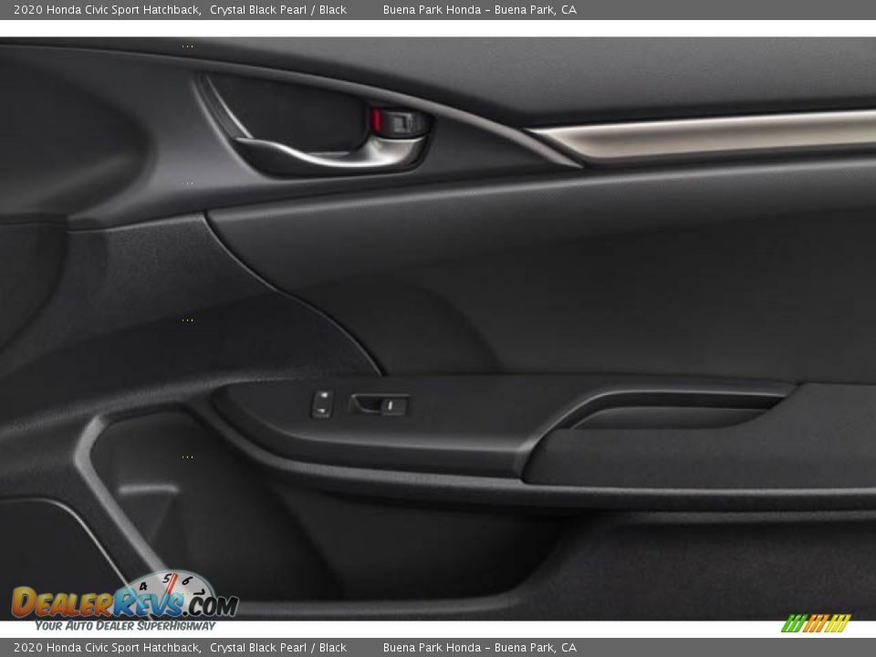 2020 Honda Civic Sport Hatchback Crystal Black Pearl / Black Photo #35