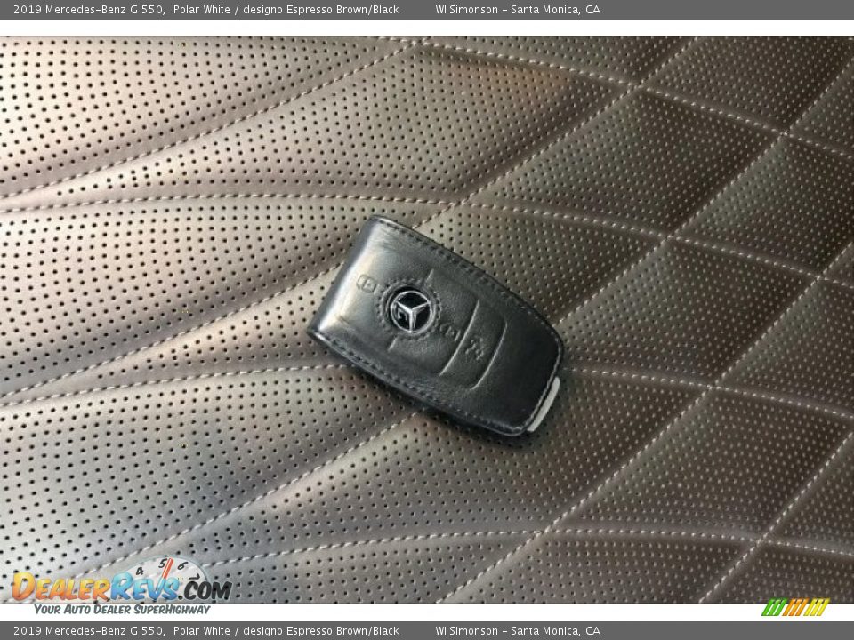 2019 Mercedes-Benz G 550 Polar White / designo Espresso Brown/Black Photo #11