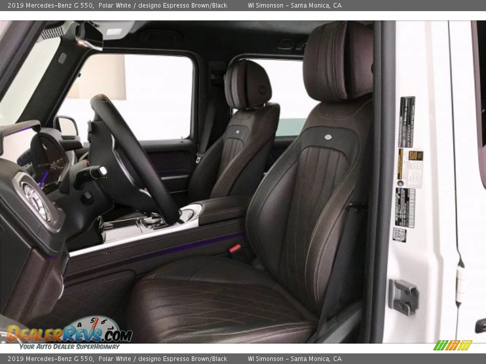 designo Espresso Brown/Black Interior - 2019 Mercedes-Benz G 550 Photo #14