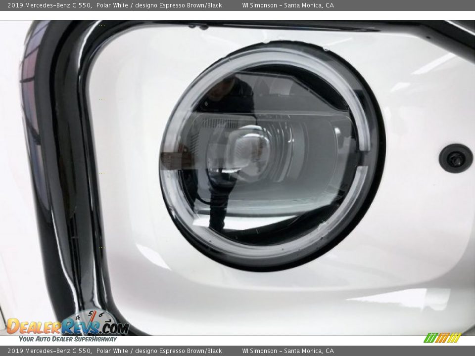 2019 Mercedes-Benz G 550 Polar White / designo Espresso Brown/Black Photo #31