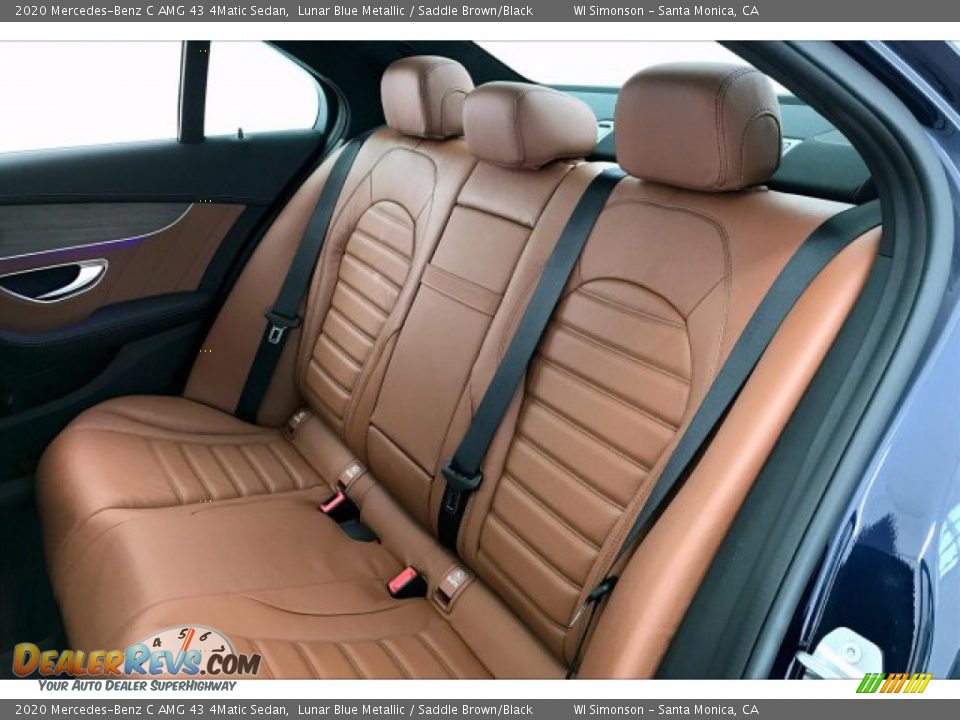 2020 Mercedes-Benz C AMG 43 4Matic Sedan Lunar Blue Metallic / Saddle Brown/Black Photo #15