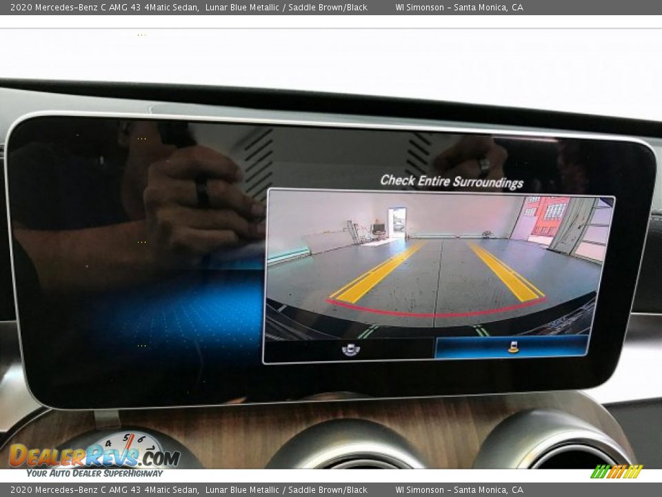 2020 Mercedes-Benz C AMG 43 4Matic Sedan Lunar Blue Metallic / Saddle Brown/Black Photo #21