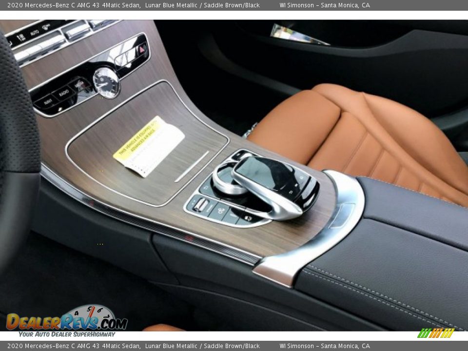 2020 Mercedes-Benz C AMG 43 4Matic Sedan Lunar Blue Metallic / Saddle Brown/Black Photo #23