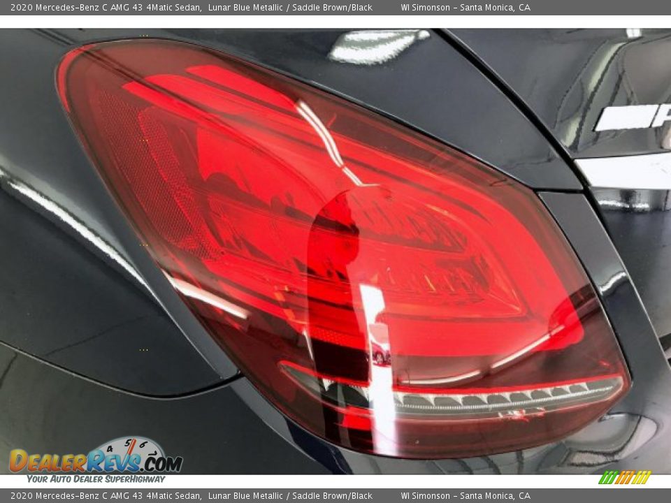 2020 Mercedes-Benz C AMG 43 4Matic Sedan Lunar Blue Metallic / Saddle Brown/Black Photo #26