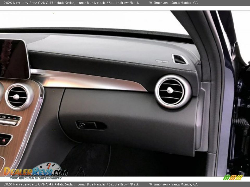 2020 Mercedes-Benz C AMG 43 4Matic Sedan Lunar Blue Metallic / Saddle Brown/Black Photo #28