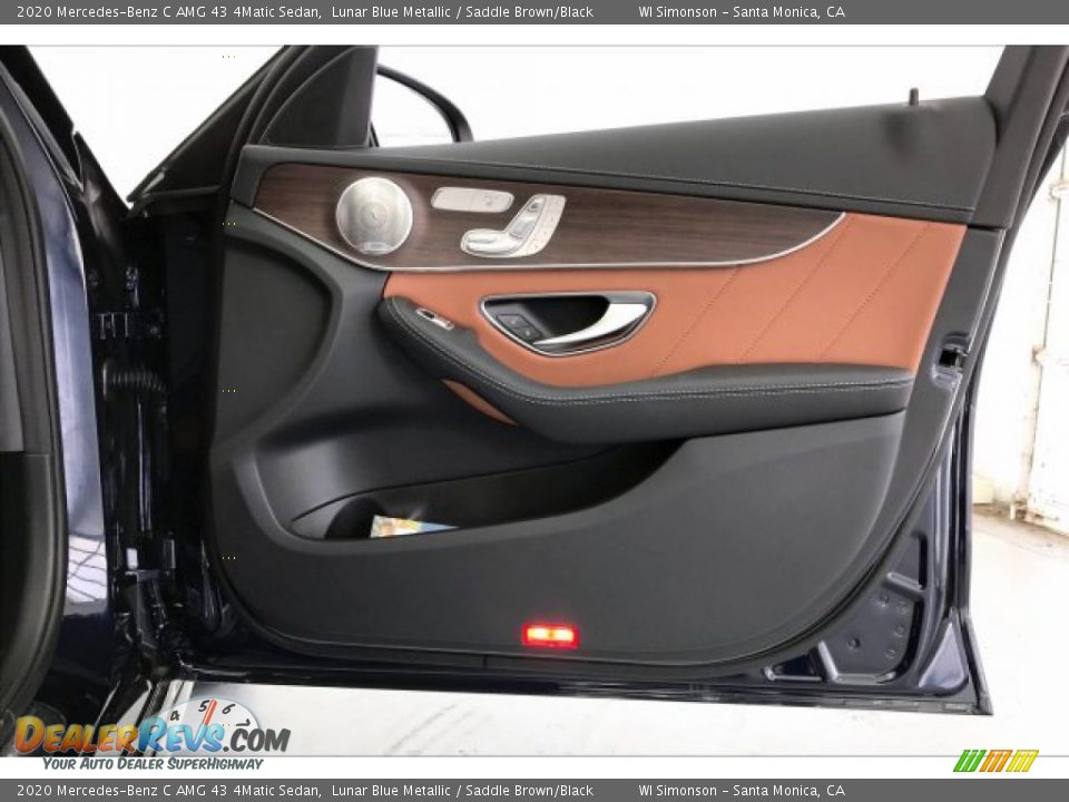 2020 Mercedes-Benz C AMG 43 4Matic Sedan Lunar Blue Metallic / Saddle Brown/Black Photo #30
