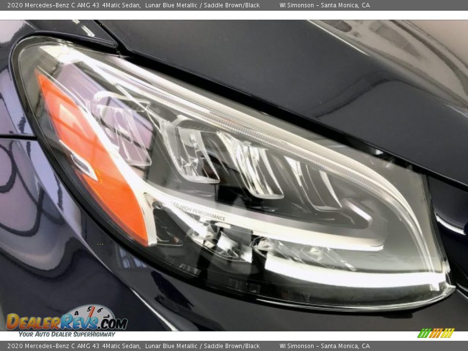 2020 Mercedes-Benz C AMG 43 4Matic Sedan Lunar Blue Metallic / Saddle Brown/Black Photo #32