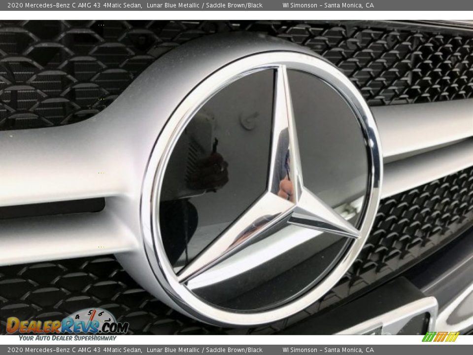 2020 Mercedes-Benz C AMG 43 4Matic Sedan Lunar Blue Metallic / Saddle Brown/Black Photo #33