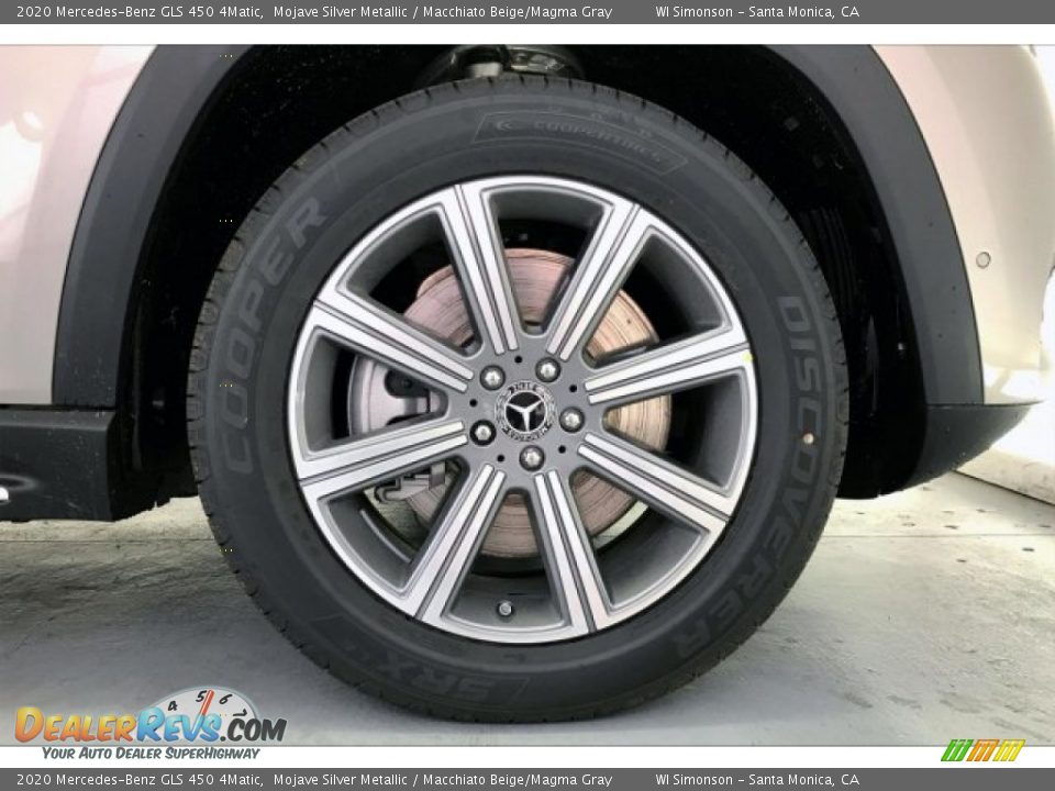 2020 Mercedes-Benz GLS 450 4Matic Mojave Silver Metallic / Macchiato Beige/Magma Gray Photo #9