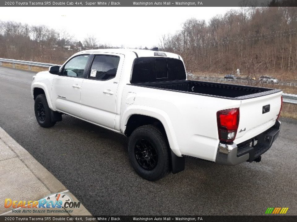 2020 Toyota Tacoma SR5 Double Cab 4x4 Super White / Black Photo #2