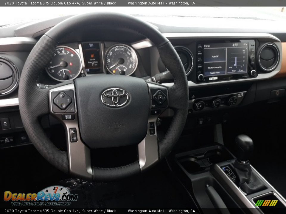 2020 Toyota Tacoma SR5 Double Cab 4x4 Super White / Black Photo #3