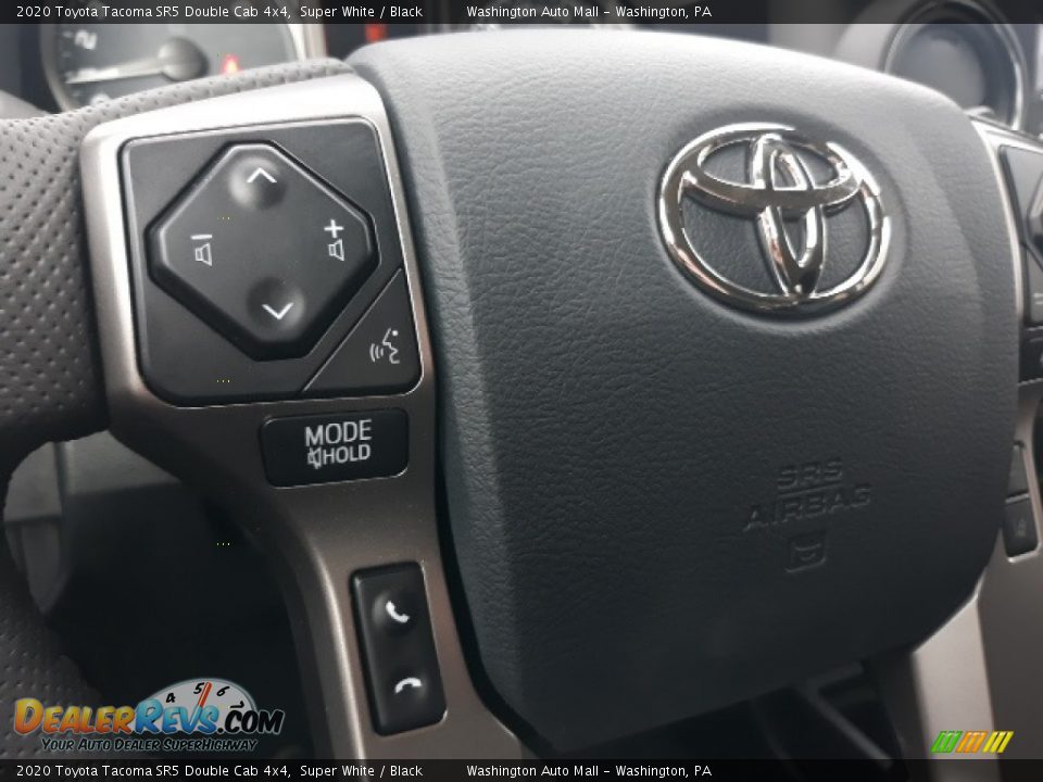2020 Toyota Tacoma SR5 Double Cab 4x4 Super White / Black Photo #5