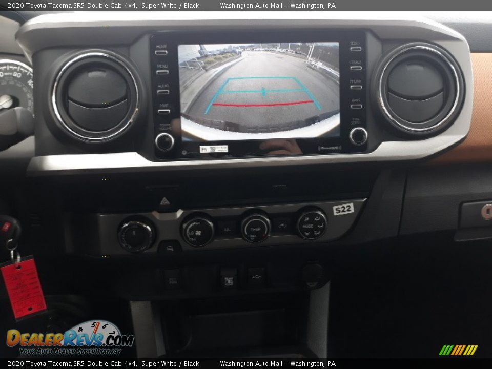 2020 Toyota Tacoma SR5 Double Cab 4x4 Super White / Black Photo #12