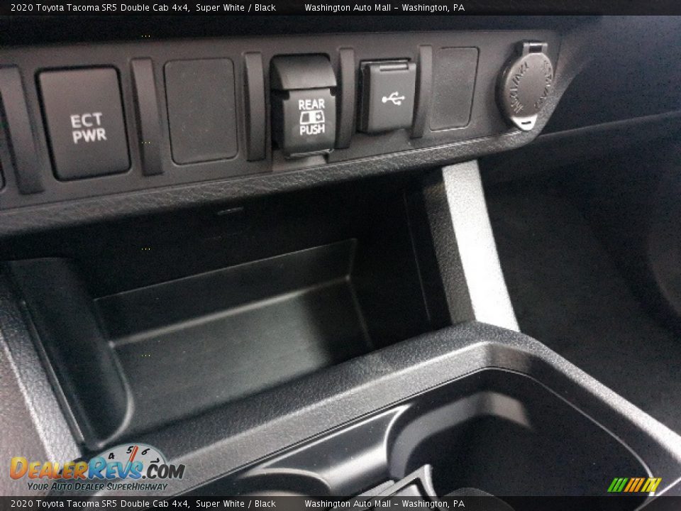 2020 Toyota Tacoma SR5 Double Cab 4x4 Super White / Black Photo #14