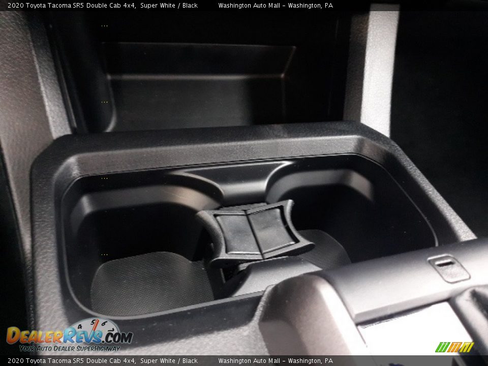 2020 Toyota Tacoma SR5 Double Cab 4x4 Super White / Black Photo #15