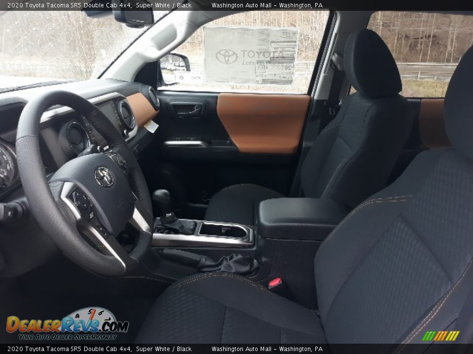 2020 Toyota Tacoma SR5 Double Cab 4x4 Super White / Black Photo #22