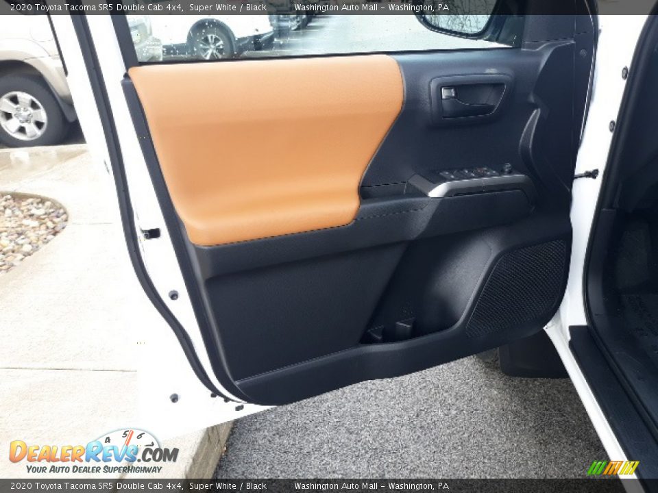 2020 Toyota Tacoma SR5 Double Cab 4x4 Super White / Black Photo #25
