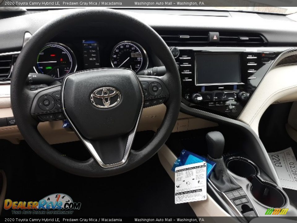 2020 Toyota Camry Hybrid LE Predawn Gray Mica / Macadamia Photo #3