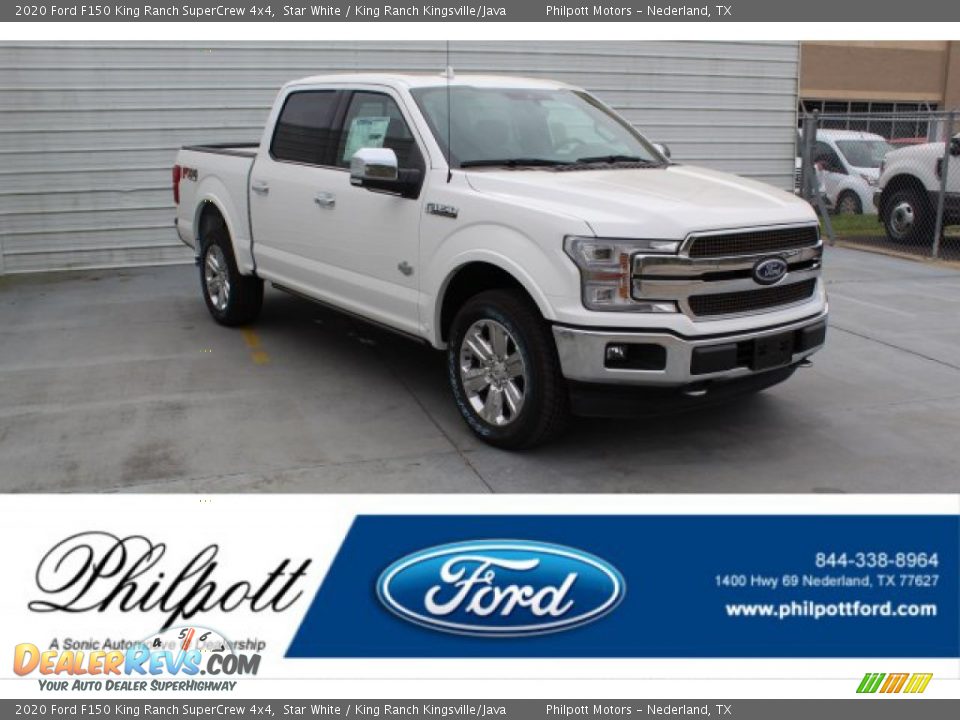 2020 Ford F150 King Ranch SuperCrew 4x4 Star White / King Ranch Kingsville/Java Photo #1