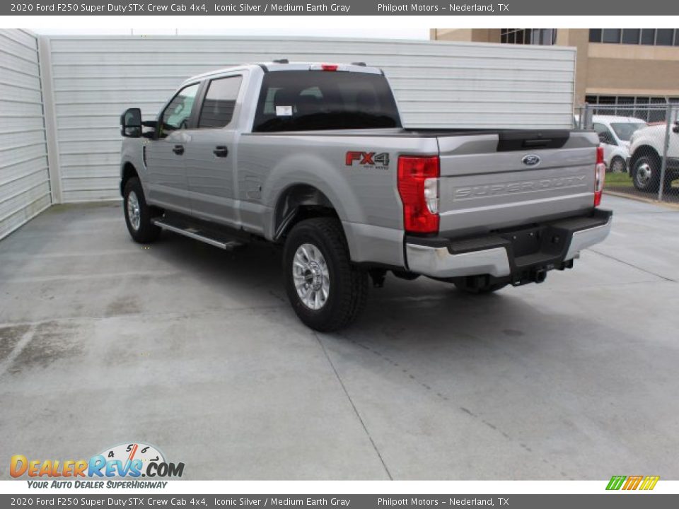 2020 Ford F250 Super Duty STX Crew Cab 4x4 Iconic Silver / Medium Earth Gray Photo #7