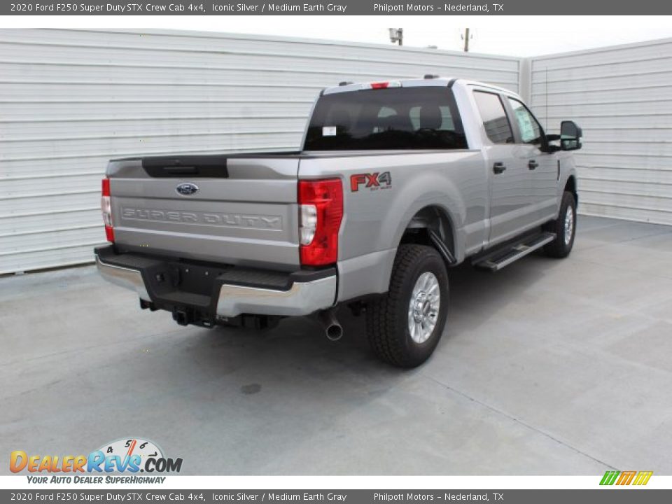 2020 Ford F250 Super Duty STX Crew Cab 4x4 Iconic Silver / Medium Earth Gray Photo #9