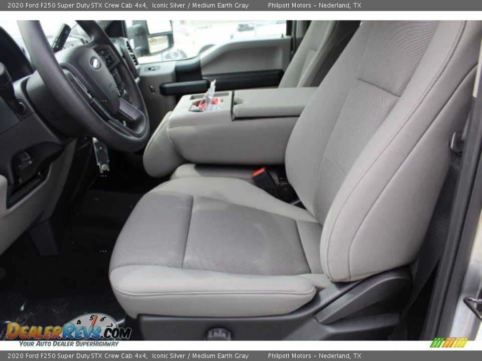 2020 Ford F250 Super Duty STX Crew Cab 4x4 Iconic Silver / Medium Earth Gray Photo #11