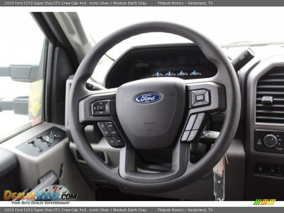 2020 Ford F250 Super Duty STX Crew Cab 4x4 Iconic Silver / Medium Earth Gray Photo #22