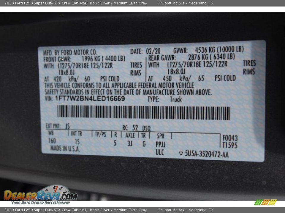 2020 Ford F250 Super Duty STX Crew Cab 4x4 Iconic Silver / Medium Earth Gray Photo #24