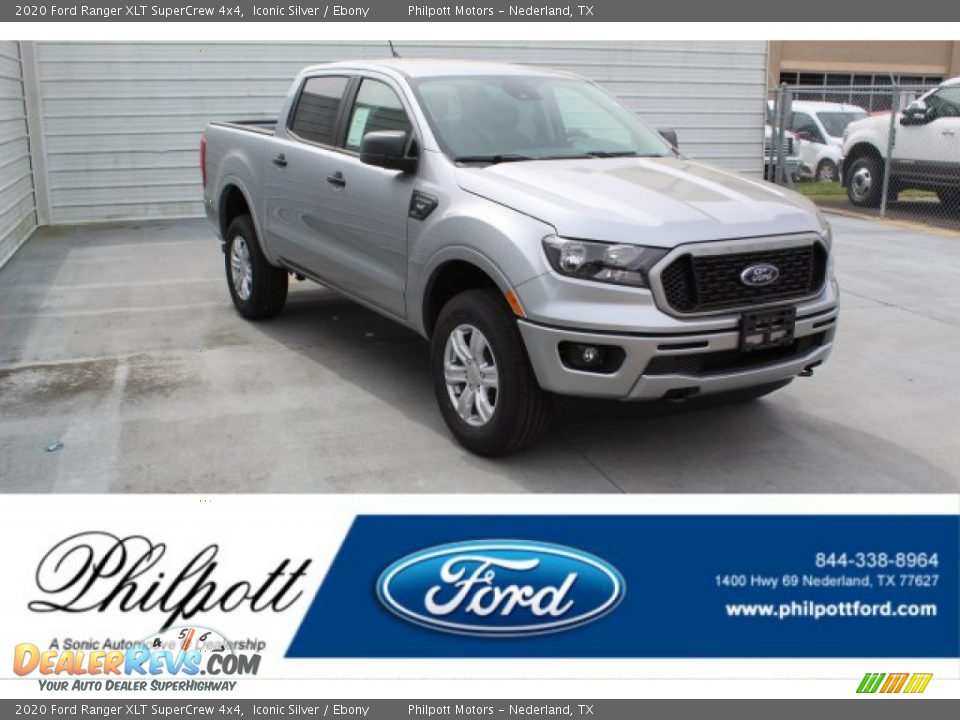 2020 Ford Ranger XLT SuperCrew 4x4 Iconic Silver / Ebony Photo #1