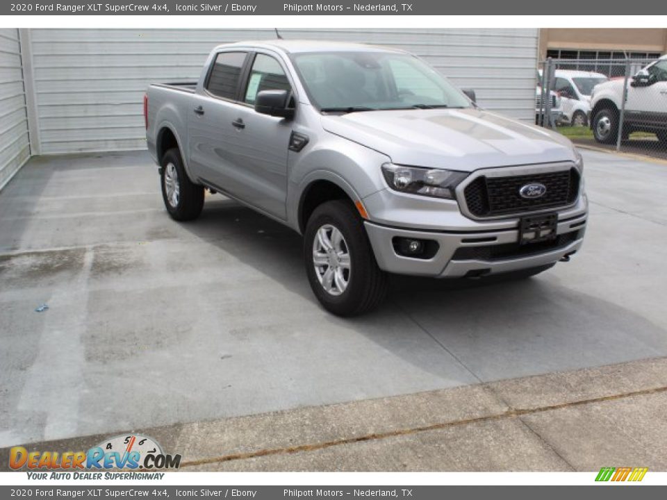 2020 Ford Ranger XLT SuperCrew 4x4 Iconic Silver / Ebony Photo #2