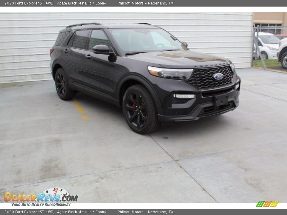 2020 Ford Explorer ST 4WD Agate Black Metallic / Ebony Photo #2