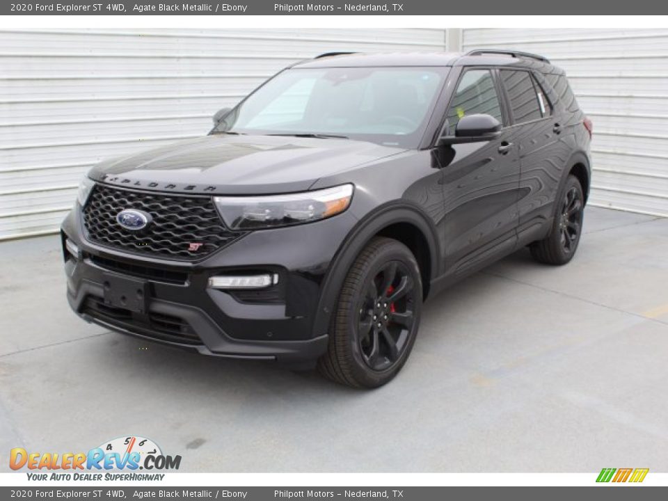 2020 Ford Explorer ST 4WD Agate Black Metallic / Ebony Photo #4