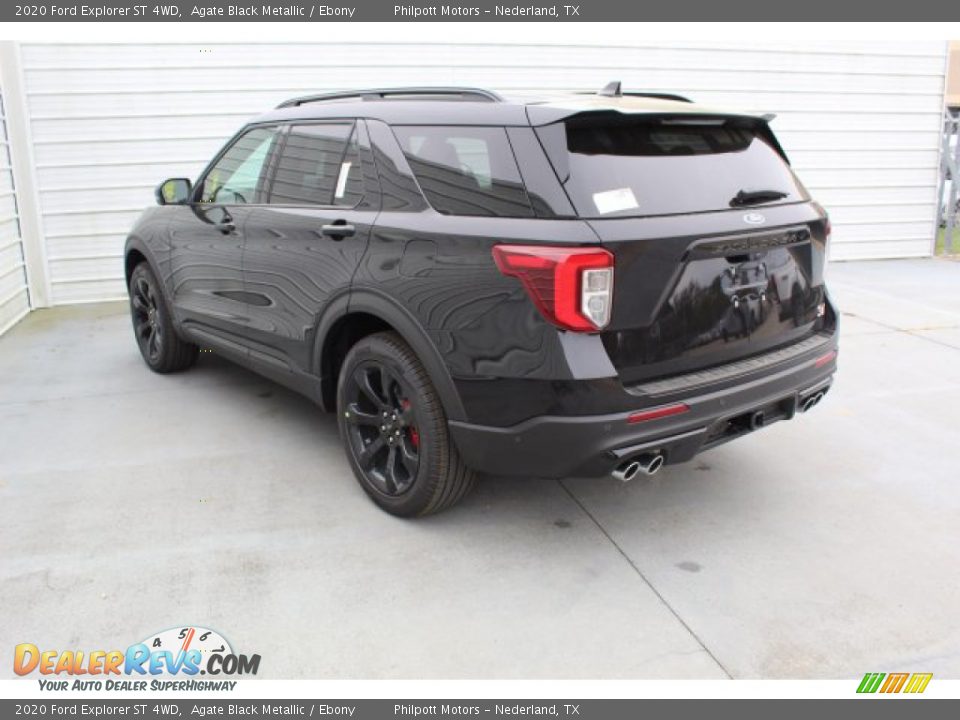 2020 Ford Explorer ST 4WD Agate Black Metallic / Ebony Photo #6