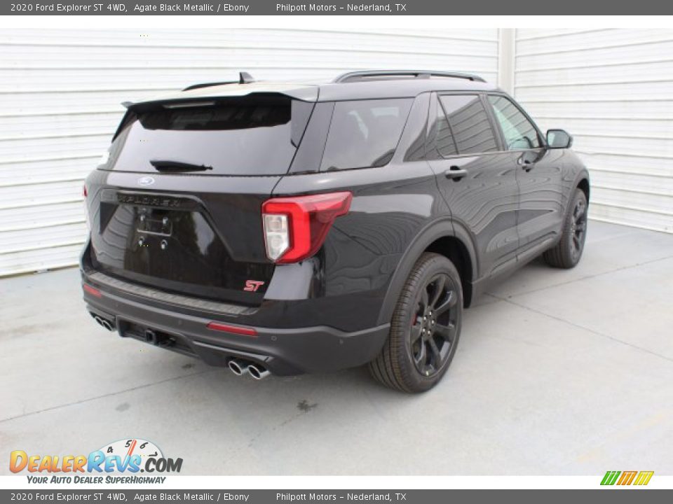 2020 Ford Explorer ST 4WD Agate Black Metallic / Ebony Photo #8