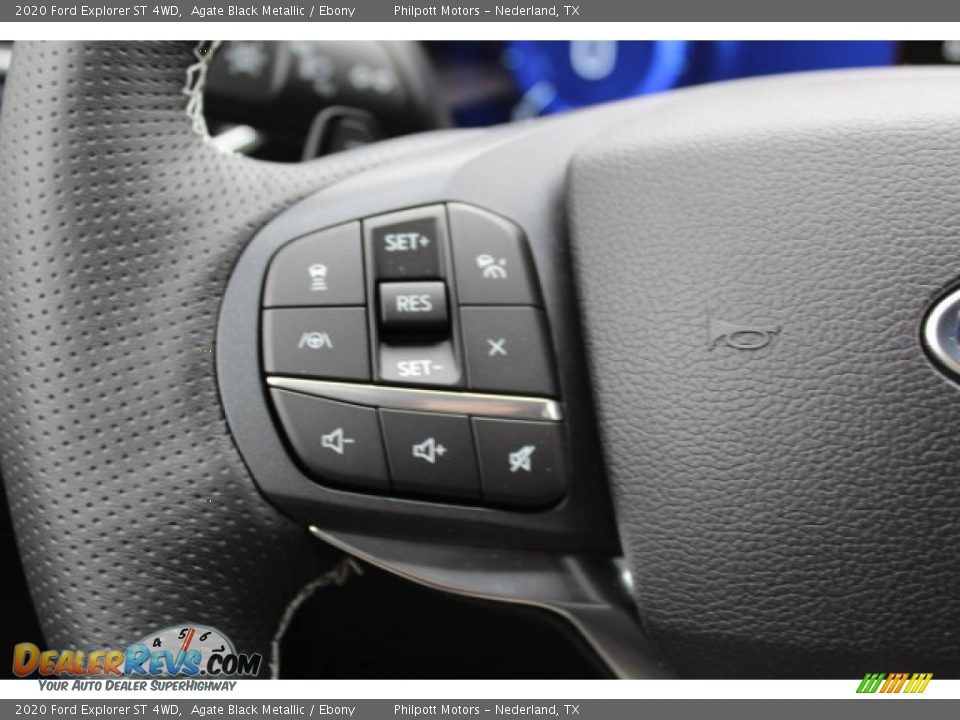 2020 Ford Explorer ST 4WD Agate Black Metallic / Ebony Photo #11