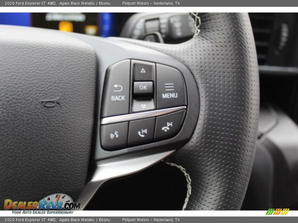 2020 Ford Explorer ST 4WD Agate Black Metallic / Ebony Photo #12