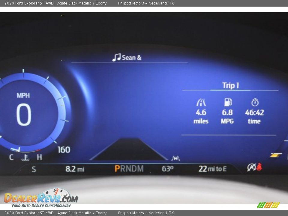 2020 Ford Explorer ST 4WD Agate Black Metallic / Ebony Photo #14