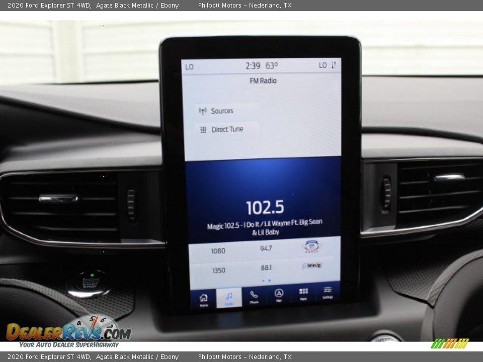 2020 Ford Explorer ST 4WD Agate Black Metallic / Ebony Photo #15