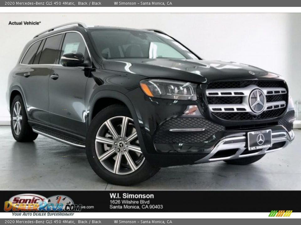 2020 Mercedes-Benz GLS 450 4Matic Black / Black Photo #1