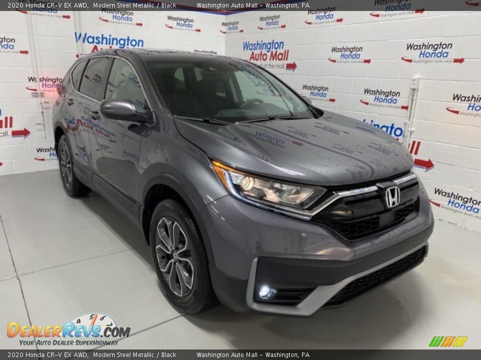 2020 Honda CR-V EX AWD Modern Steel Metallic / Black Photo #2