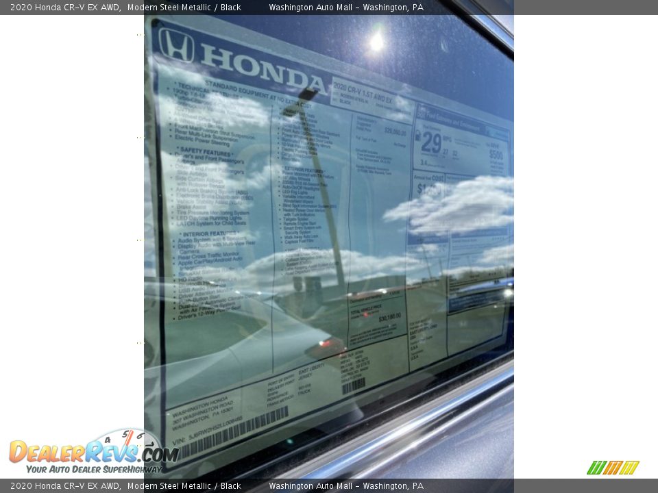 2020 Honda CR-V EX AWD Modern Steel Metallic / Black Photo #15