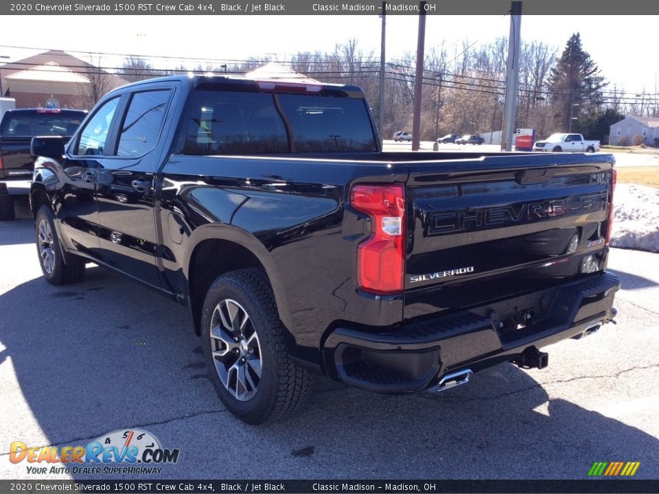 2020 Chevrolet Silverado 1500 RST Crew Cab 4x4 Black / Jet Black Photo #7