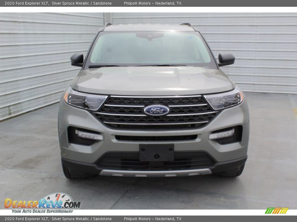 2020 Ford Explorer XLT Silver Spruce Metallic / Sandstone Photo #3