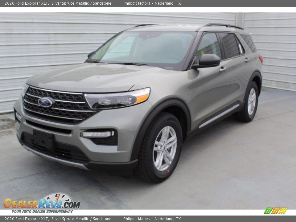 2020 Ford Explorer XLT Silver Spruce Metallic / Sandstone Photo #4