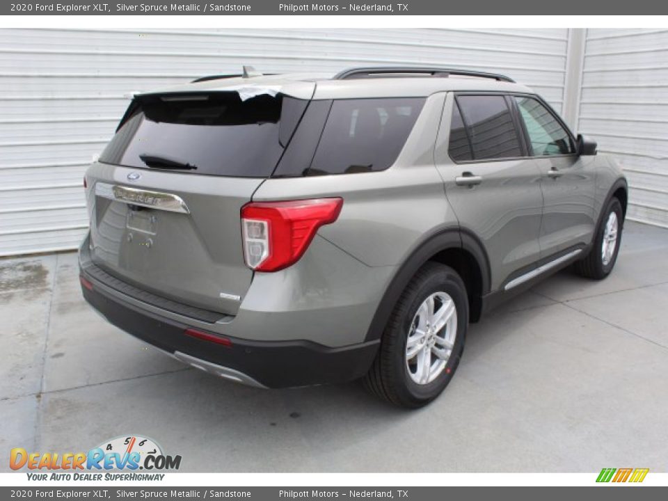 2020 Ford Explorer XLT Silver Spruce Metallic / Sandstone Photo #8