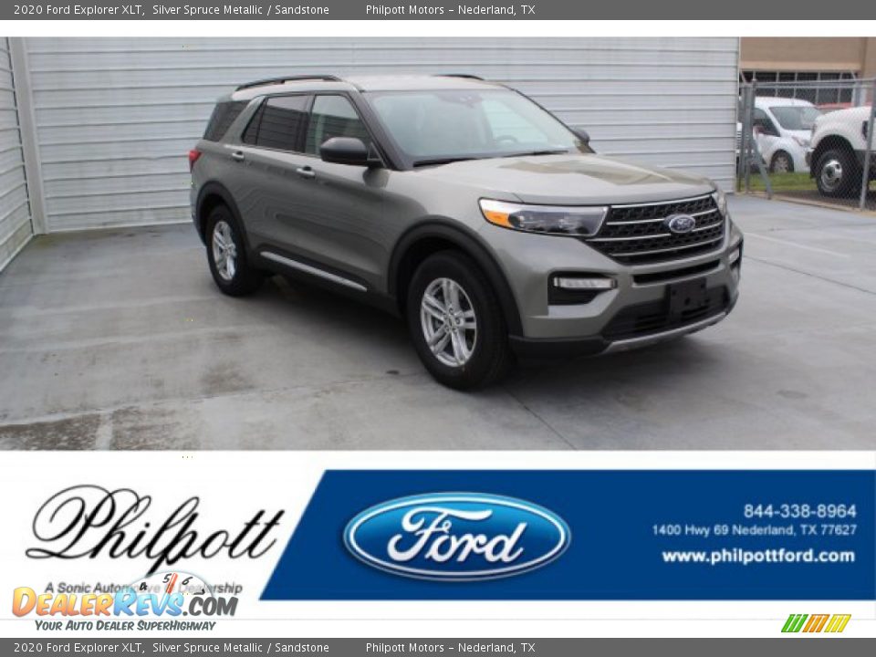 2020 Ford Explorer XLT Silver Spruce Metallic / Sandstone Photo #1