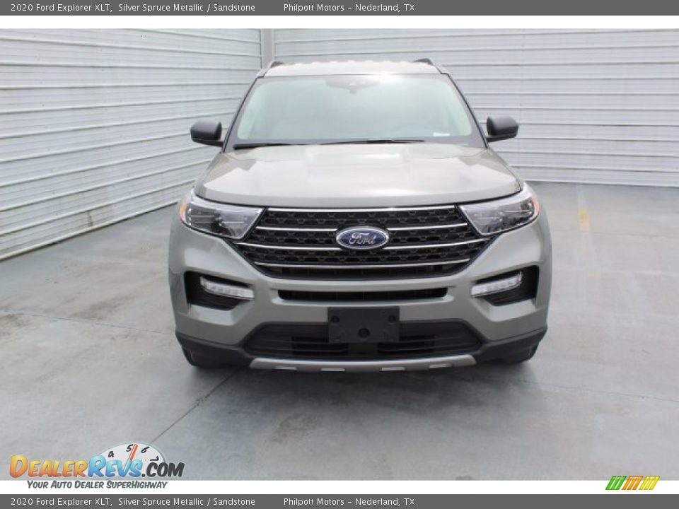 2020 Ford Explorer XLT Silver Spruce Metallic / Sandstone Photo #3