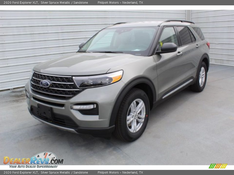 2020 Ford Explorer XLT Silver Spruce Metallic / Sandstone Photo #4