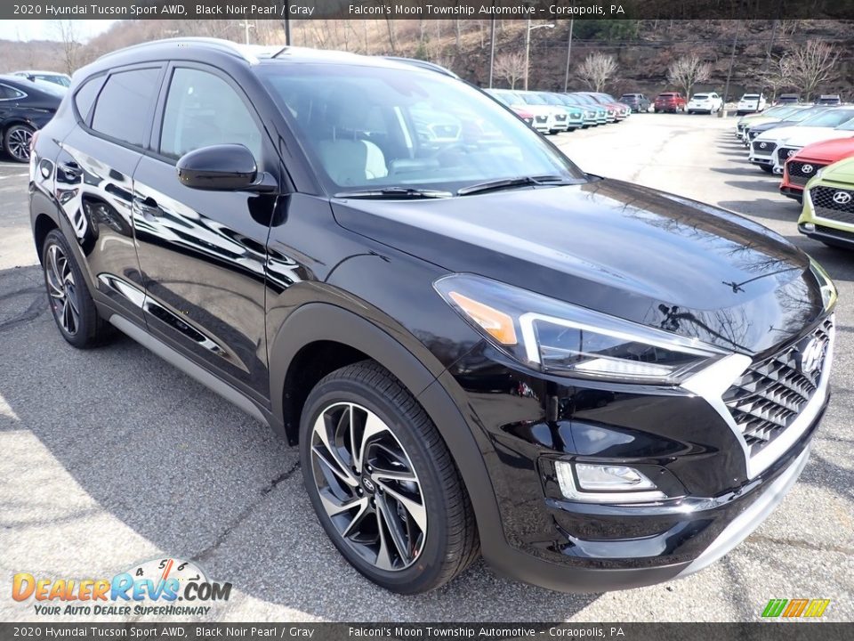 2020 Hyundai Tucson Sport AWD Black Noir Pearl / Gray Photo #3
